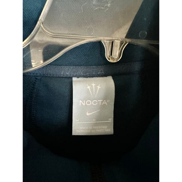 DRAKE X NIKE Nocta tech fleece 1/2 Zip Pullover size Medium Color: Teal - Picture 13 of 13